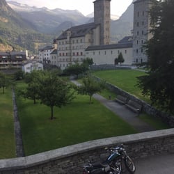 Schlosshotel Art Furrer - Ended up here after a long drive through the mountains from Munich on the Harley. I love the view of the monastery next door.