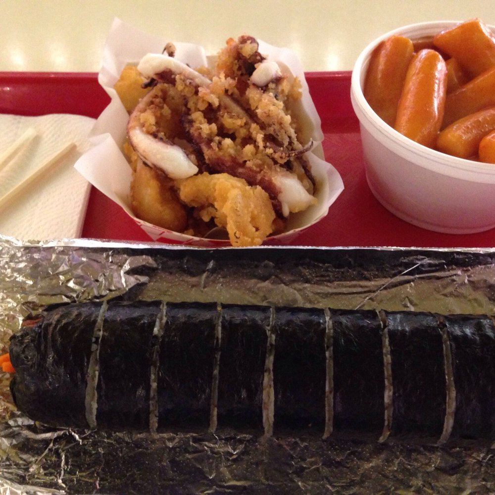 Awoolim - Calamari, Small-size Ttoppeoki, and Fish Cake Kimbap all for under $10!!!!! Calamari was delicious!!!! - Korean Near Me - Los Angeles, California Awoolim - Calamari, Small-size Ttoppeoki, and Fish Cake Kimbap all for under $10!!!!! Calamari was delicious!!!! - Korean Near Me - Los Angeles, California