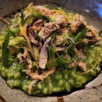 DelecTable - Spring green ramp risotto - New American Near Me - Madison, Wisconsin