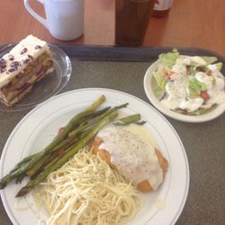Veterans Home of California - Dinner! Chicken Cordon Bleu! Yum!