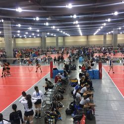 Phoenix Volleyball Festival - Taken from the center of all the courts in the lower level. There are courts in all other directions too.