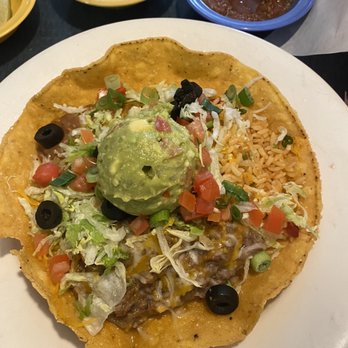 Fiesta's - Fiesta Tostada has everything on it - Mexican Near Me - Albuquerque, New Mexico