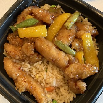 Panda Express - Honey Sesame Chicken bowl - Chinese Near Me - Houston, Texas