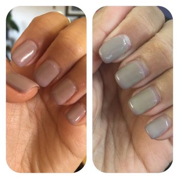 Whimsical Nails - Gel polish by Anna. Opi taupeless beach. 4 vs 16 days after application. - Nail Salons Near Me - Phoenix, Arizona Whimsical Nails - Gel polish by Anna. Opi taupeless beach. 4 vs 16 days after application. - Nail Salons Near Me - Phoenix, Arizona