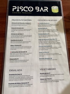 Menu photo 8 Pisco Bar Saratoga, CA Menu photo 8 Pisco Bar Saratoga, CA