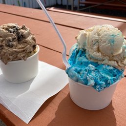 two scoops of ice cream