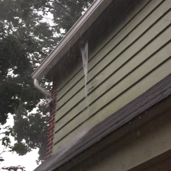 The Gutter Guys - Gutter after it was "repaired" from April 2021 collapse - Gutter Services Near Me - Newport, Delaware