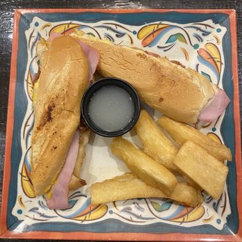 The Latin Pig Cuban Restaurant - Cubano Sandwich with Yuca Frita - Cuban Near Me - Plano, Texas The Latin Pig Cuban Restaurant - Cubano Sandwich with Yuca Frita - Cuban Near Me - Plano, Texas