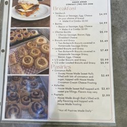 Violette's - Breakfast menu