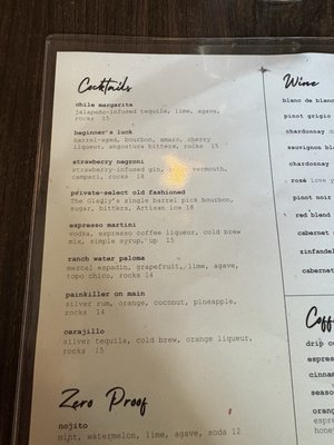 Menu photo 5 Beginner's Luck Scottsdale, AZ