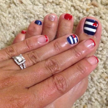 Art nails - 4th of July nails by Tammy - Nail Salons Near Me - Santa Ana, California