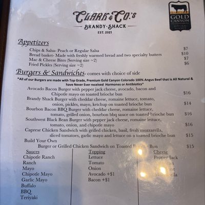 Menu photo 3 Clark & Cos Distilling Palisade, CO Menu photo 3 Clark & Cos Distilling Palisade, CO