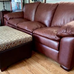 Leather Creations - Sofa and hassock