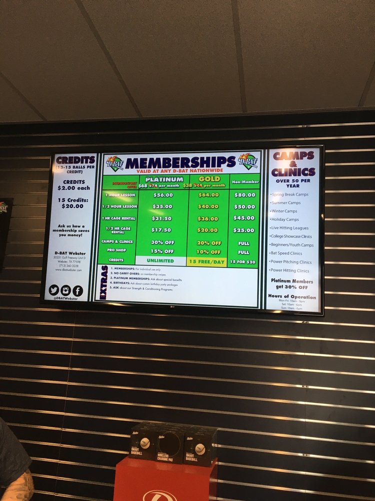 DBAT WEBSTER 16 Photos 20251 Gulf Fwy, Webster, Texas Batting Cages Phone Number Yelp