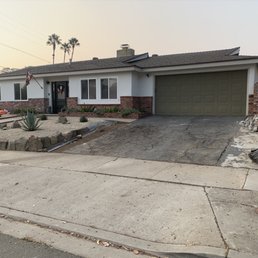 Driveway - Before (badly damaged and ugly asphalt) Driveway - Before (badly damaged and ugly asphalt)
