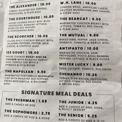 Alexander's Cafe & Sweet Endings - Menu at Alexanders