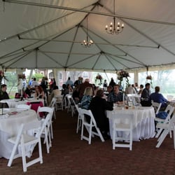 Billingsley House Museum - Tented patio during a reception.