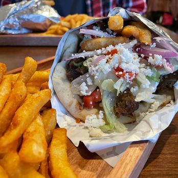 Rodos Greek Taverna - Lamb Gyro and Fries - Modern European Near Me - Columbus, Ohio Rodos Greek Taverna - Lamb Gyro and Fries - Modern European Near Me - Columbus, Ohio