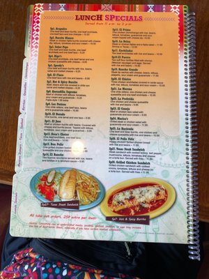 Menu photo 1 Mariachi's Mexican Grill Gulf Breeze, FL