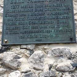 Burgruine Falkenstein - Informationstafel