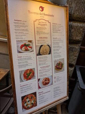 Menu photo 1 Taverna del Seminario Rome, RM Menu photo 1 Taverna del Seminario Rome, RM