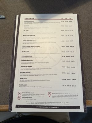 Menu photo 1 Dewey's Pizza - U-City University City, MO