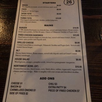 Pub 26 - Food menu- small but high quality. House made sauces and locally sourced ingredients - Sports Bars Near Me - Welches, Oregon Pub 26 - Food menu- small but high quality. House made sauces and locally sourced ingredients - Sports Bars Near Me - Welches, Oregon