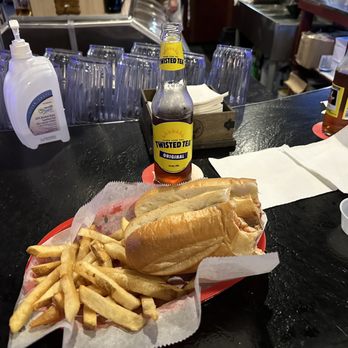 Wyoming Tavern - Chicken Parmesan sandwich with a side of fries - Bars Near Me - Wyoming, Delaware Wyoming Tavern - Chicken Parmesan sandwich with a side of fries - Bars Near Me - Wyoming, Delaware