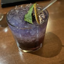 The CattleBaron Steakhouse & Bar - BlackBerry-ginger Burbon Smash