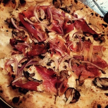 Roberta's - $17 pizza speck shrooms onions mozz oregano - Pizza Near Me - Brooklyn, New York Roberta's - $17 pizza speck shrooms onions mozz oregano - Pizza Near Me - Brooklyn, New York