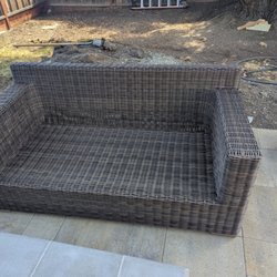 Love seat with no cushions