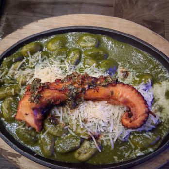 Manta Peruvian Cuisine - Octopus w pesto gnocchi - Seafood Near Me - Lighthouse Point, Florida
