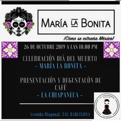 María La Bonita - Un lugar donde encuentras productos mexicanos pero además este 26.10.10 celebraran el día de muertos, por si andan buscando actividad
