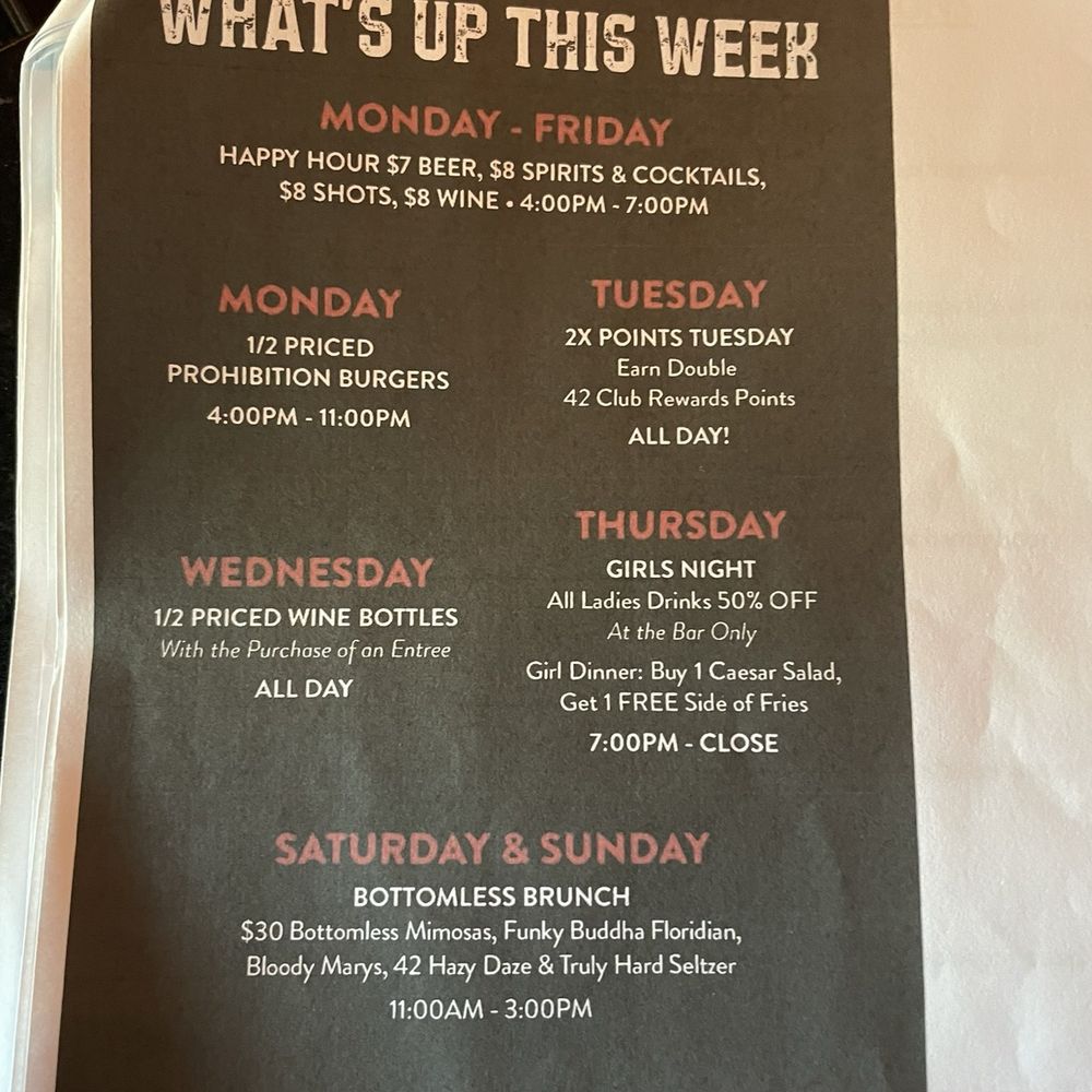 Weekly specials Weekly specials