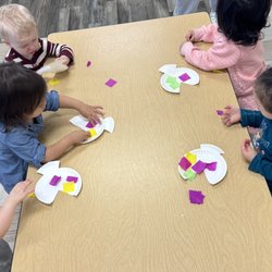 A Good Time Out - Little hands, big work! Gluing tissue paper builds the fine motor strength and pincer grasp toddlers need for future writing.