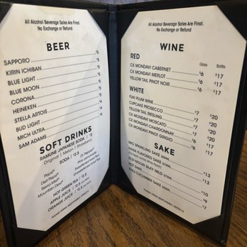 Saika Sushi - Drink menu - Sushi Bars Near Me - Depew, New York Saika Sushi - Drink menu - Sushi Bars Near Me - Depew, New York