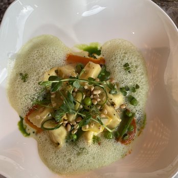 Le Jardinier - The ricotta agnolotti, my favorite - French Near Me - Houston, Texas