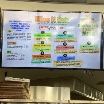 Slice N Sub - menu (2/3) - Pizza Near Me - Riverside, California