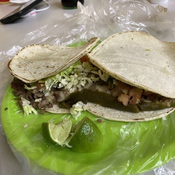 Tacos Brissa - Chile Relleno (4 corn or flour tortillas with carne asada, melted cheese and roasted green chili ) - Mexican Near Me - Puerto Peñasco, SON