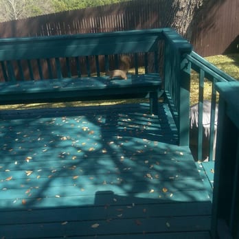 Custom Deck and Fence - Mahogany color for my fence. - Pressure Washers Near Me