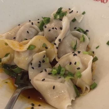 Mian & Bao - Chili wontons is flavorful with a bit of spiciness - Dim Sum Near Me - Honolulu, Hawaii Mian & Bao - Chili wontons is flavorful with a bit of spiciness - Dim Sum Near Me - Honolulu, Hawaii