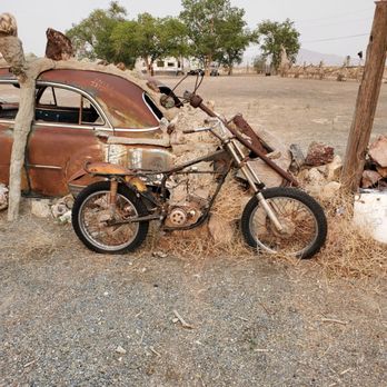 Thunder Mountain Monument - A wall made with cars and spare parts - Landmarks & Historical Buildings Near Me - Imlay, Nevada