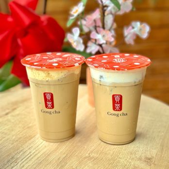 Gong Cha - Milk Foam Milk Coffee w/creme brûlée & Original Milk Foam Milk Coffee - Bubble Tea Near Me - Long Beach, California Gong Cha - Milk Foam Milk Coffee w/creme brûlée & Original Milk Foam Milk Coffee - Bubble Tea Near Me - Long Beach, California