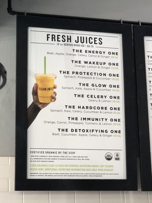 Menu photo 2 Clean Juice Fort Worth, TX