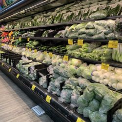 Long view of fresh veggies