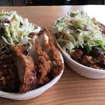 Buddha Bruddah - Chicken katsu (their special) and ginger chicken; amazing Asian slaw! - Asian Fusion Near Me - Seattle, Washington Buddha Bruddah - Chicken katsu (their special) and ginger chicken; amazing Asian slaw! - Asian Fusion Near Me - Seattle, Washington