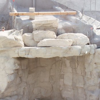 Windy River Pools - Construction using our rock panels to create grotto and waterfall - Pool Cleaners Near Me Windy River Pools - Construction using our rock panels to create grotto and waterfall - Pool Cleaners Near Me