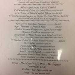 Beacon Restaurant - Dinner menu