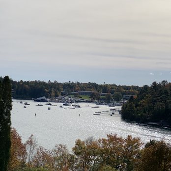 Asticou Restaurant - View from patio - New American Near Me - Northeast Harbor, Maine
