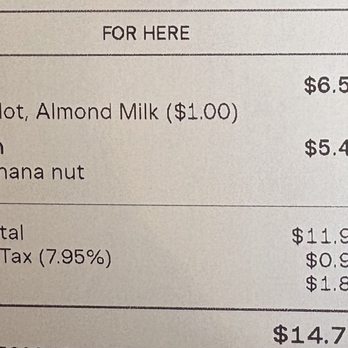 The Coffee Plantation - Receipt - Coffee & Tea Near Me - Scottsdale, Arizona